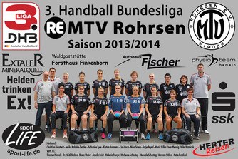 MTV Rohrsen Handball 3 Liga Mannschaftsfoto 2013 2014