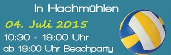 Beachvolleyball TSV Hachmuehlen 2015 Plakat start AWesA