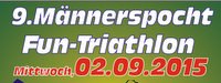 Maennerspocht-Fun-Triathlon Osterwald 2015 Plakat start AWesA