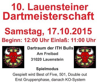 10. Dartturnier ITH Bulls Lauenstein Flyer