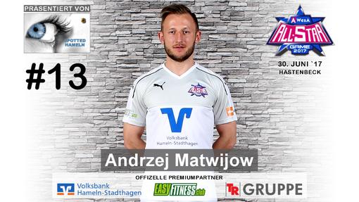Andrzej Matwijow Spielervorstellung AWesA Allstar-Game 2017