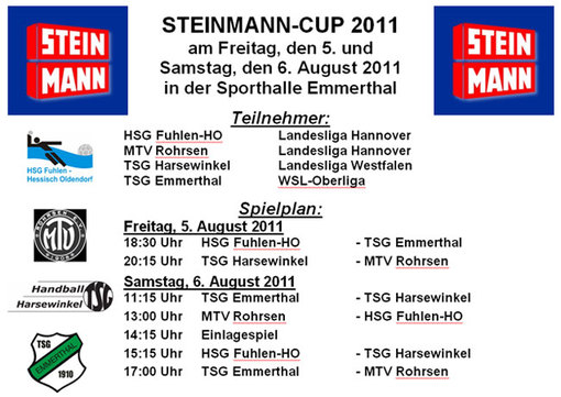 Steinmann Cup 2011 TSG Emmerthal HSG Fuhlen-Hessisch Oldendorf MTV Rohrsen AWesA