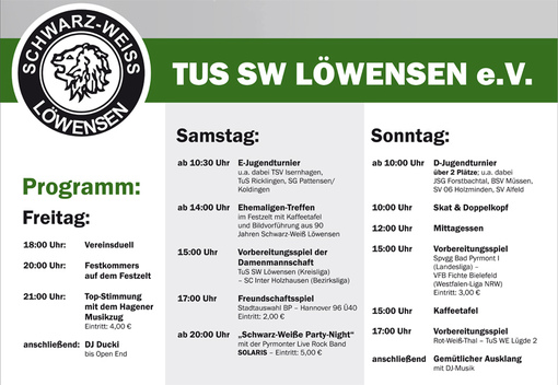 Sportwoche SW Loewensen Plakat Detail