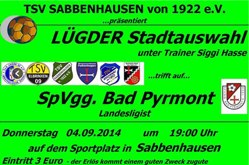 Stadtauswahl Luegde TSV Sabbenhausen SpVgg Bad Pyrmont AWesA