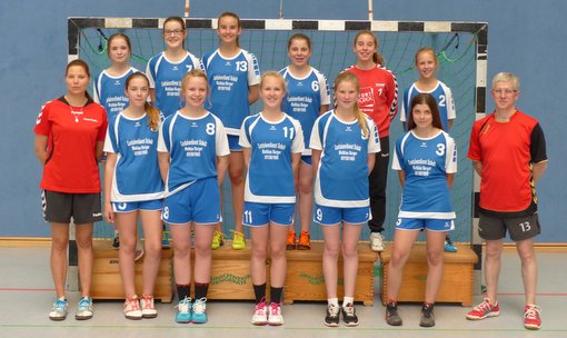 ho-handball weibliche C-Jugend Mannschaftsfoto 2015