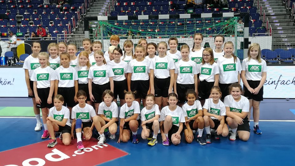 JSG Weserbergland Nationalmannschaft Einlaufkinder Handball AWesA