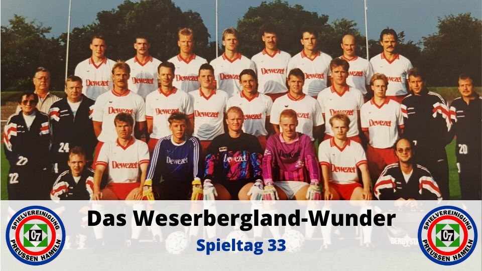 Preußen Hameln 07 - Saison 1992 1993 - Weserbergland Wunder 33 