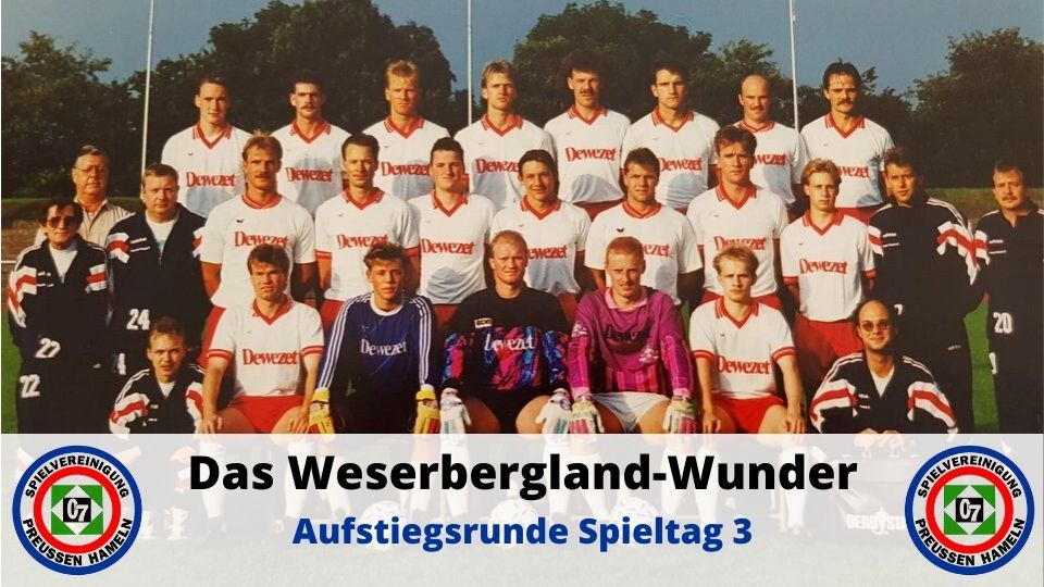 Preußen Hameln 07 - Saison 1992 1993 - Weserbergland Wunder Aufstiegsrunde 3