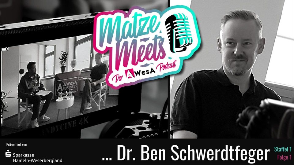 AWesA Podcast mit Herz Matze meets podcastmonday Ben Schwerdtfeger SANA Hameln