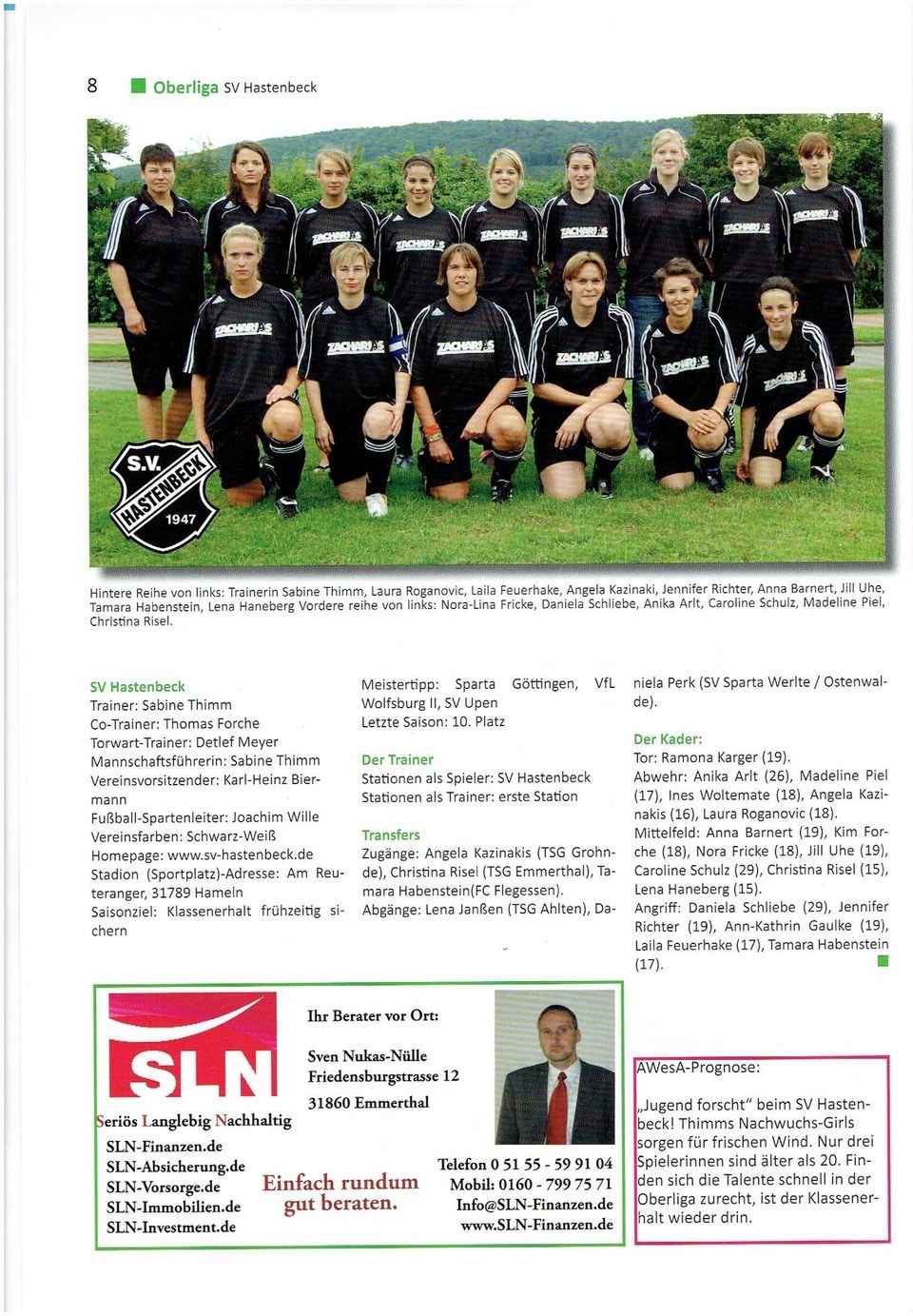 SV Hastenbeck Saison 200910