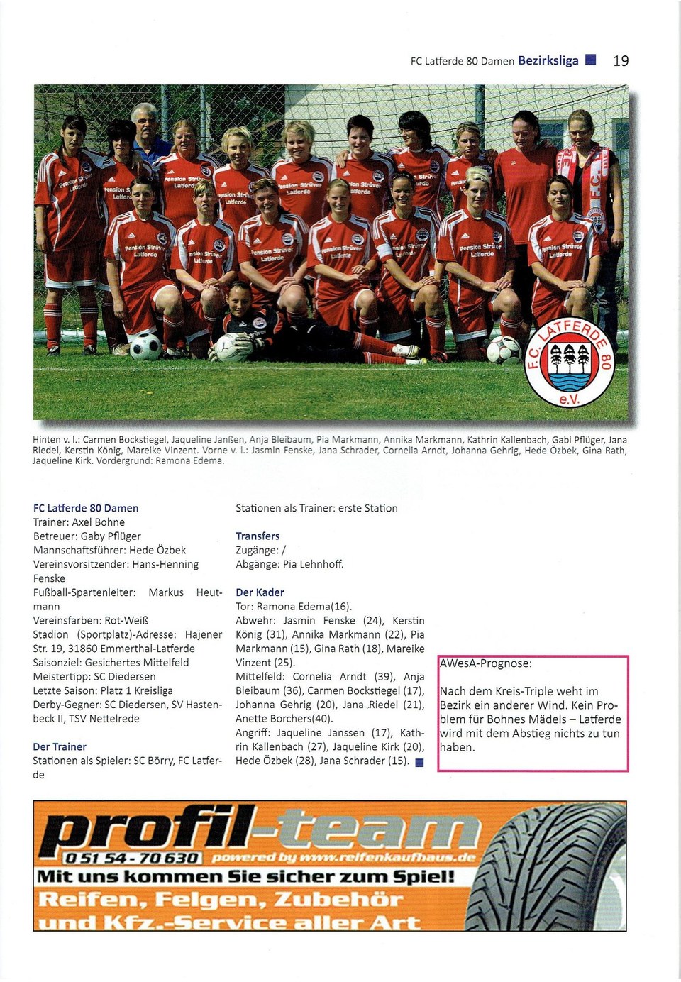 FC Latferde Frauen Bezirksliga 200910
