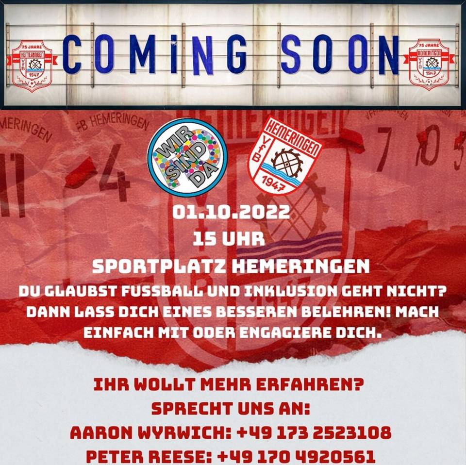 VfB Hemeringen Veranstaltung Inklusion Fußball