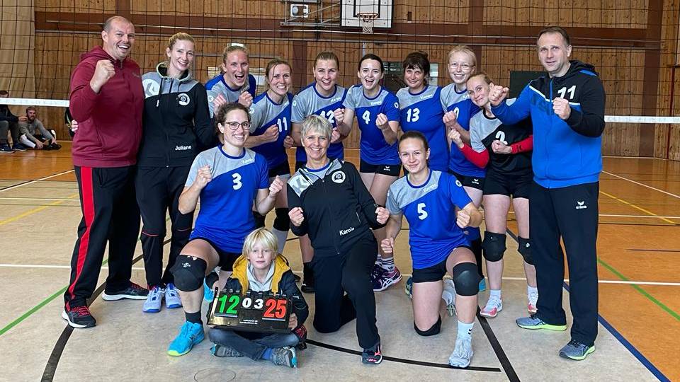 Weserbergland Volleys Volleyball Siegerfoto Landesliga Frauen