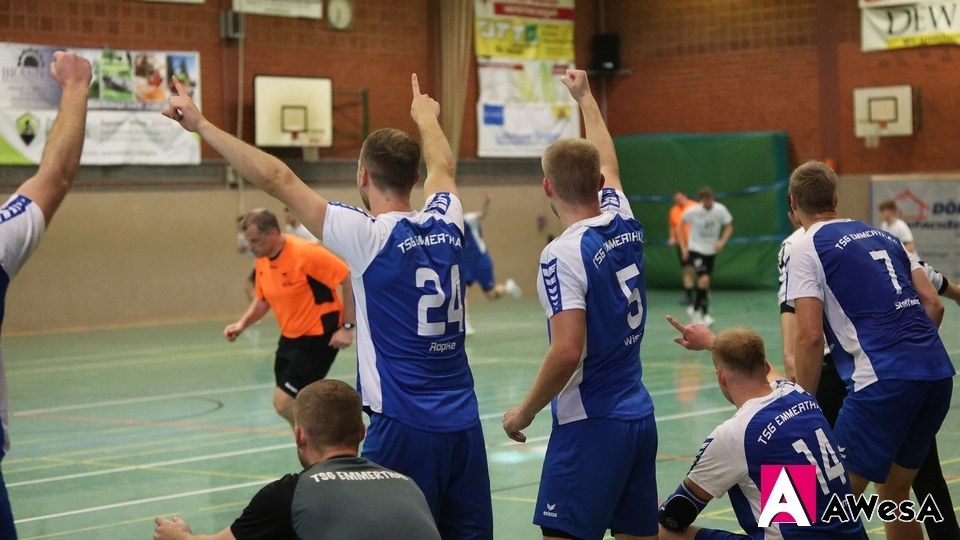 TSG Emmerthal Handball Landesliga Bank Jubel