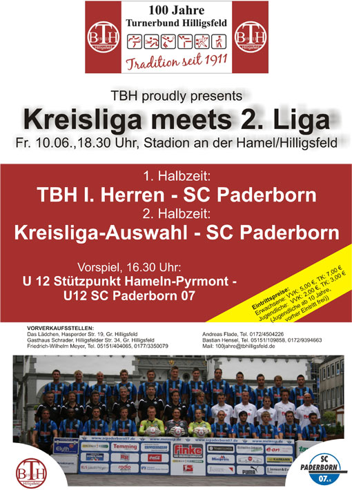 Fertig Plakat TB Hilligsfeld SC Paderborn AWesA