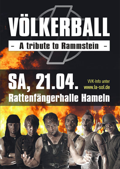 Voelkerball - A tribute to Rammstein - kommt nach Hameln - Plakat