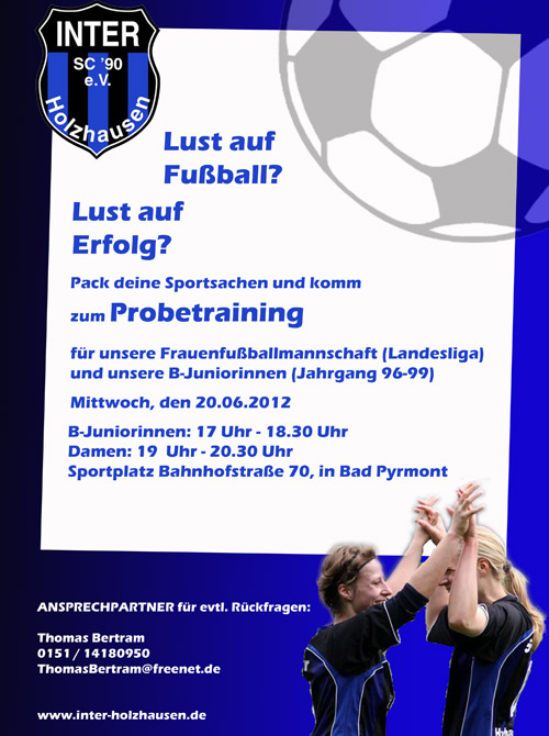SC Inter Holzhausen Fussball_Frauen Plakat