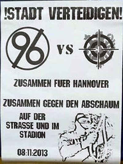 Hannover 96 Eintracht Braunschweig Plakat AWesA