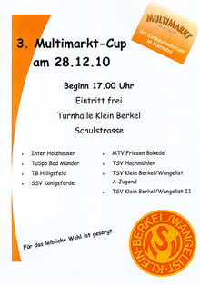 Plakat Multimarkt-Cup 2010 TSV Klein Berkel