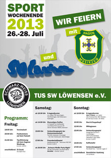 Sportwoche SW Loewensen Plakat klein