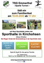 TSG Emmerthal Turnen Himmelfahrt Plakat