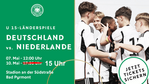 Deutschland Niederlande U15 Plakat Update